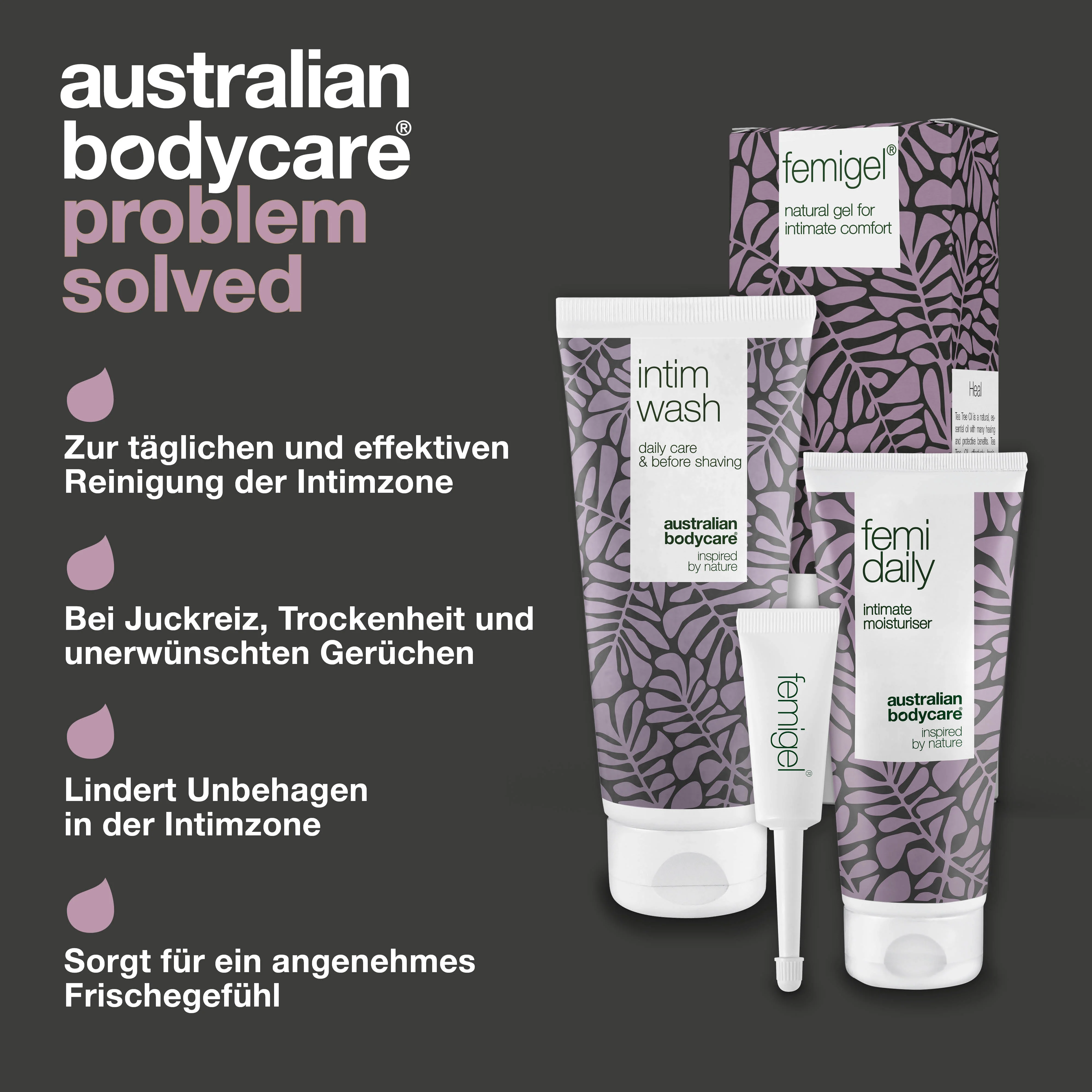 Intimpflege 3er Set — 3 Produkte für die Intimpflege gegen Scheidentrockenheit, Gerüche, Juckreiz und anderem Unbehagen im Intimbereich - Image 3