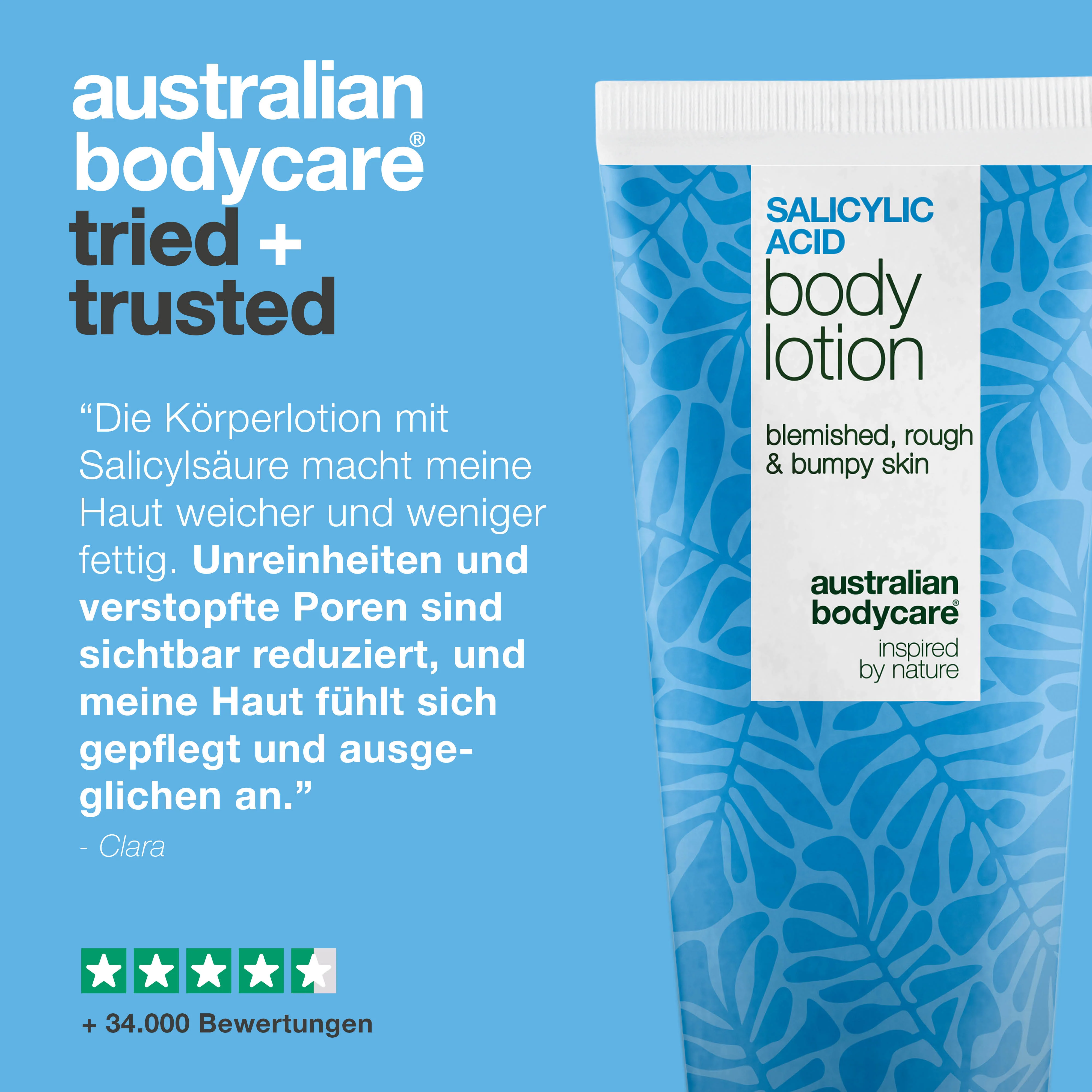 Körperlotion mit Salicylsäure – für trockene und raue Haut — Body Lotion mit Salicylsäure exfoliert sanft, spendet Feuchtigkeit und sorgt für eine glatte, weiche Haut. Ideal für die tägliche Pflege. - Image 5