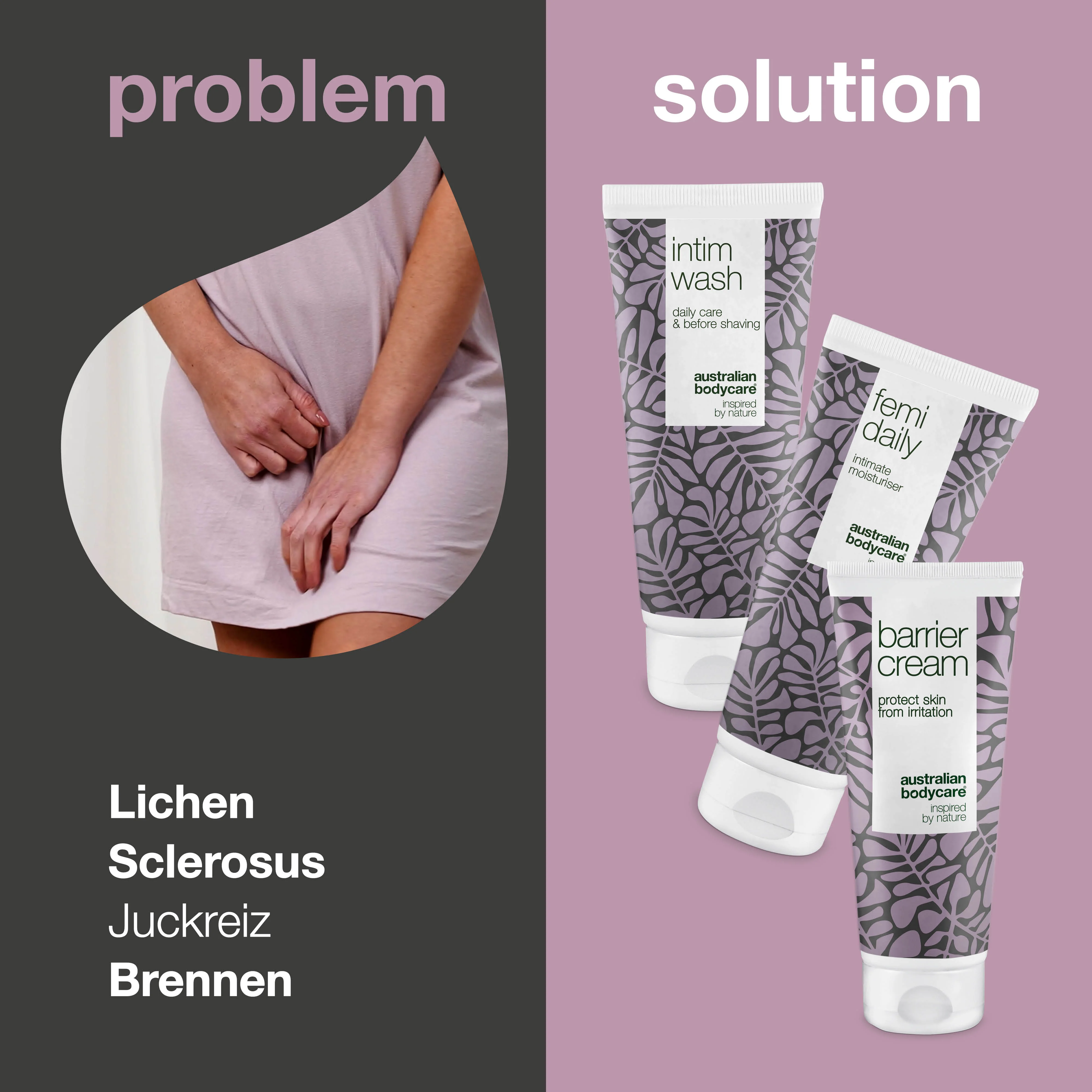 3-er Paket zur Pflege bei Lichen Sclerosus — Beruhigende Intimprodukte pflegen und schützen bei Juckreiz und Schmerzen - Image 2