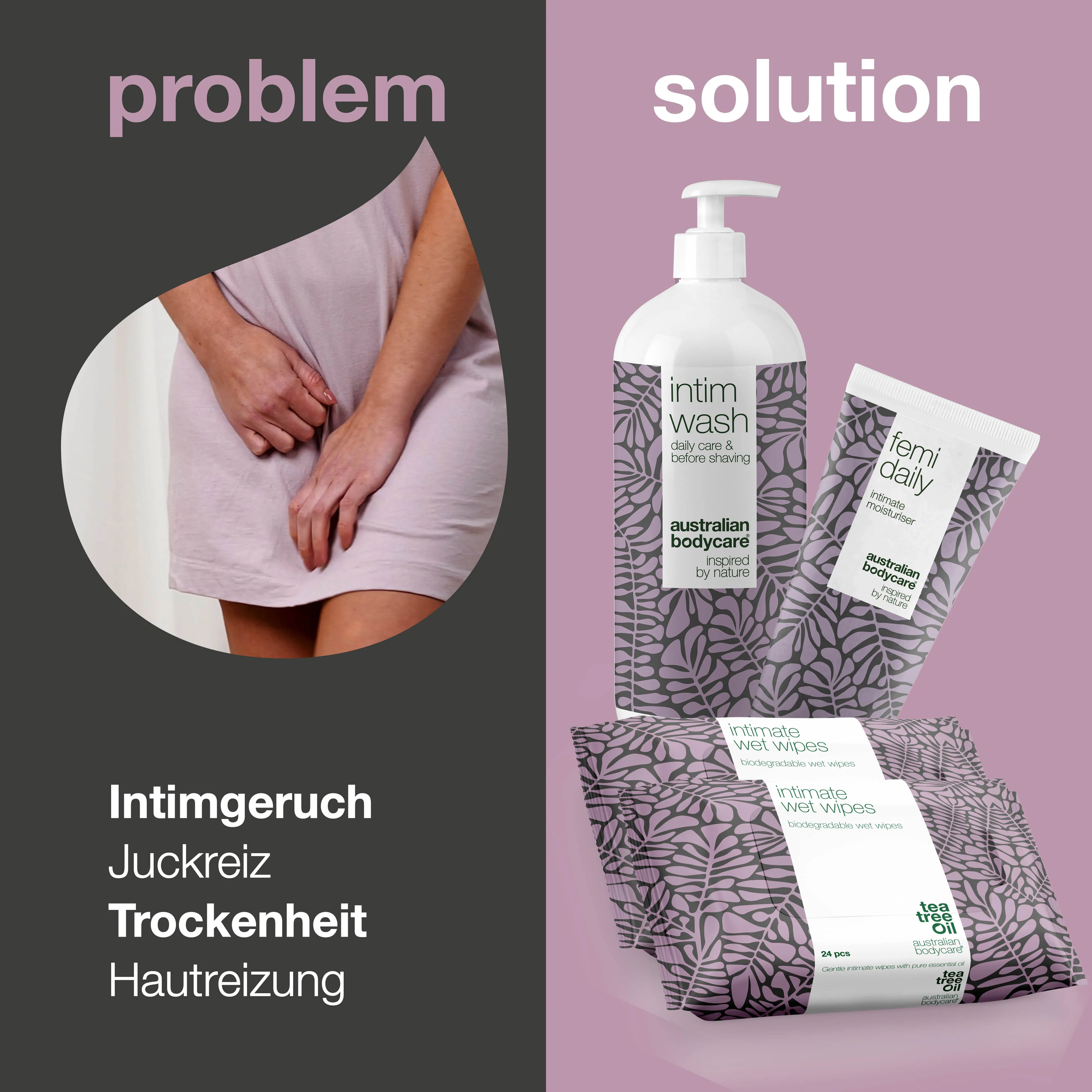 XL Intimpflege Set — Intimprodukte gegen Juckreiz, Brennen, Scheidentrockenheit und Reizungen - Image 2